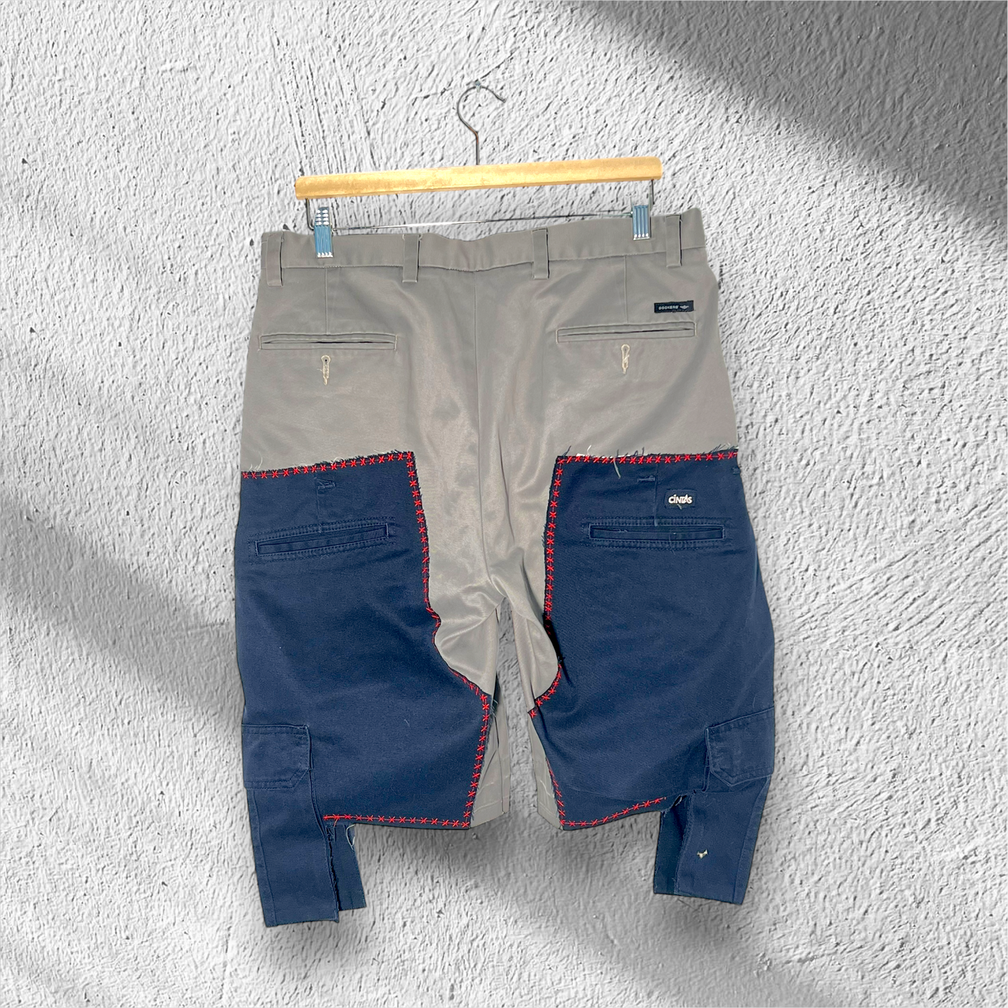 ESSENTZIALS PATCHED CARGO HYBRID PANTS – ONE OF ONE