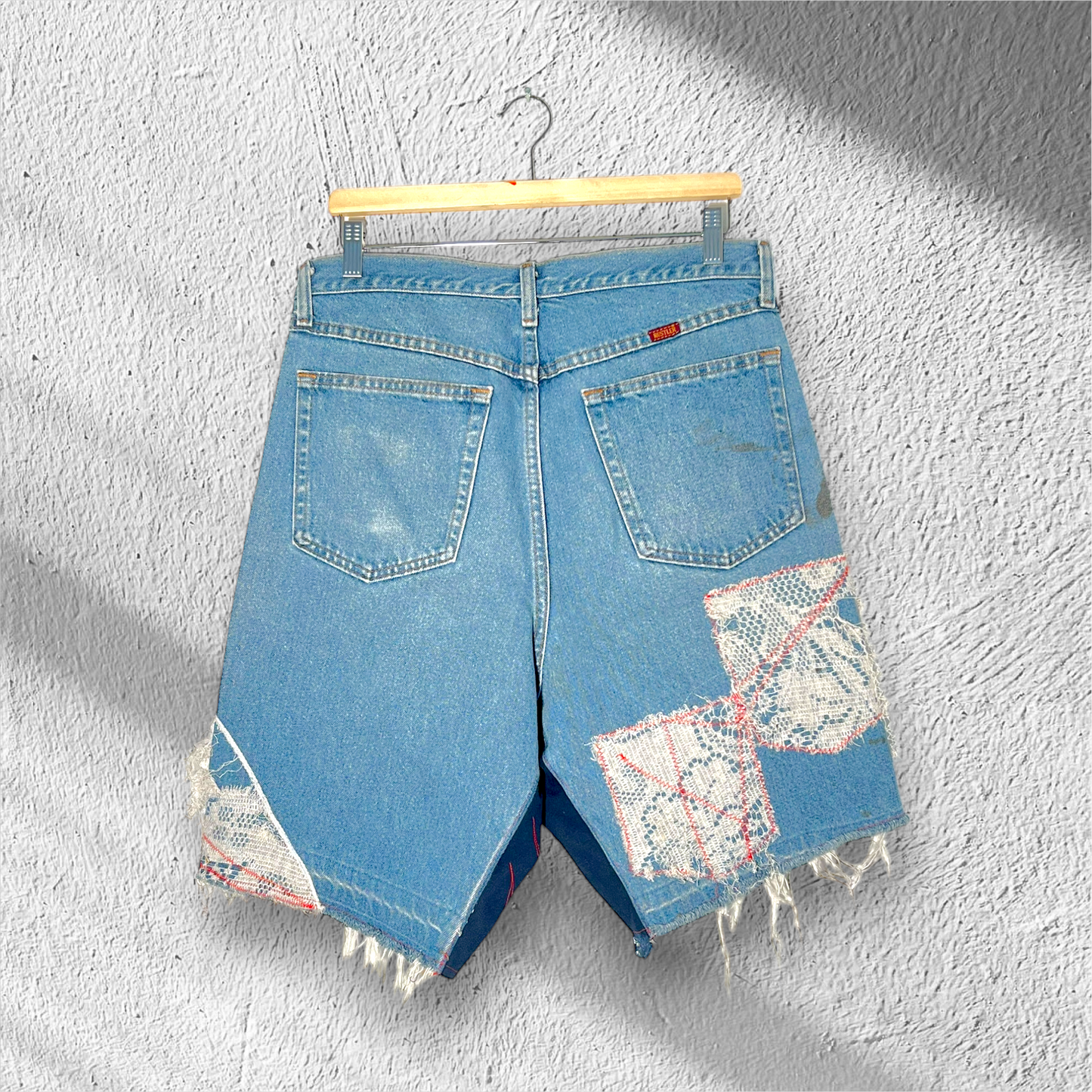 DENIM ART SHORTS – ESSENTZIALS CUSTOM EDITION
