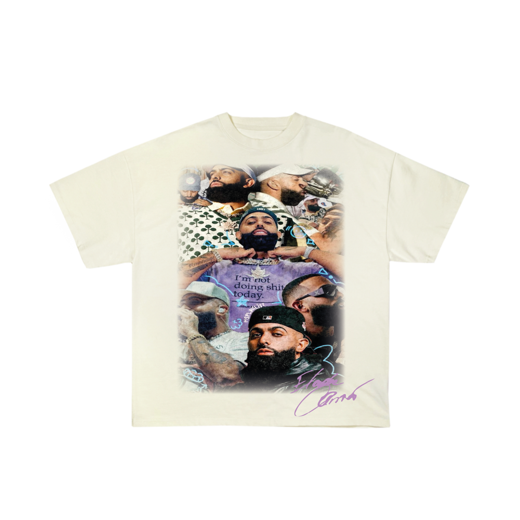 ELADIO SIGNATURE CREAM TEE