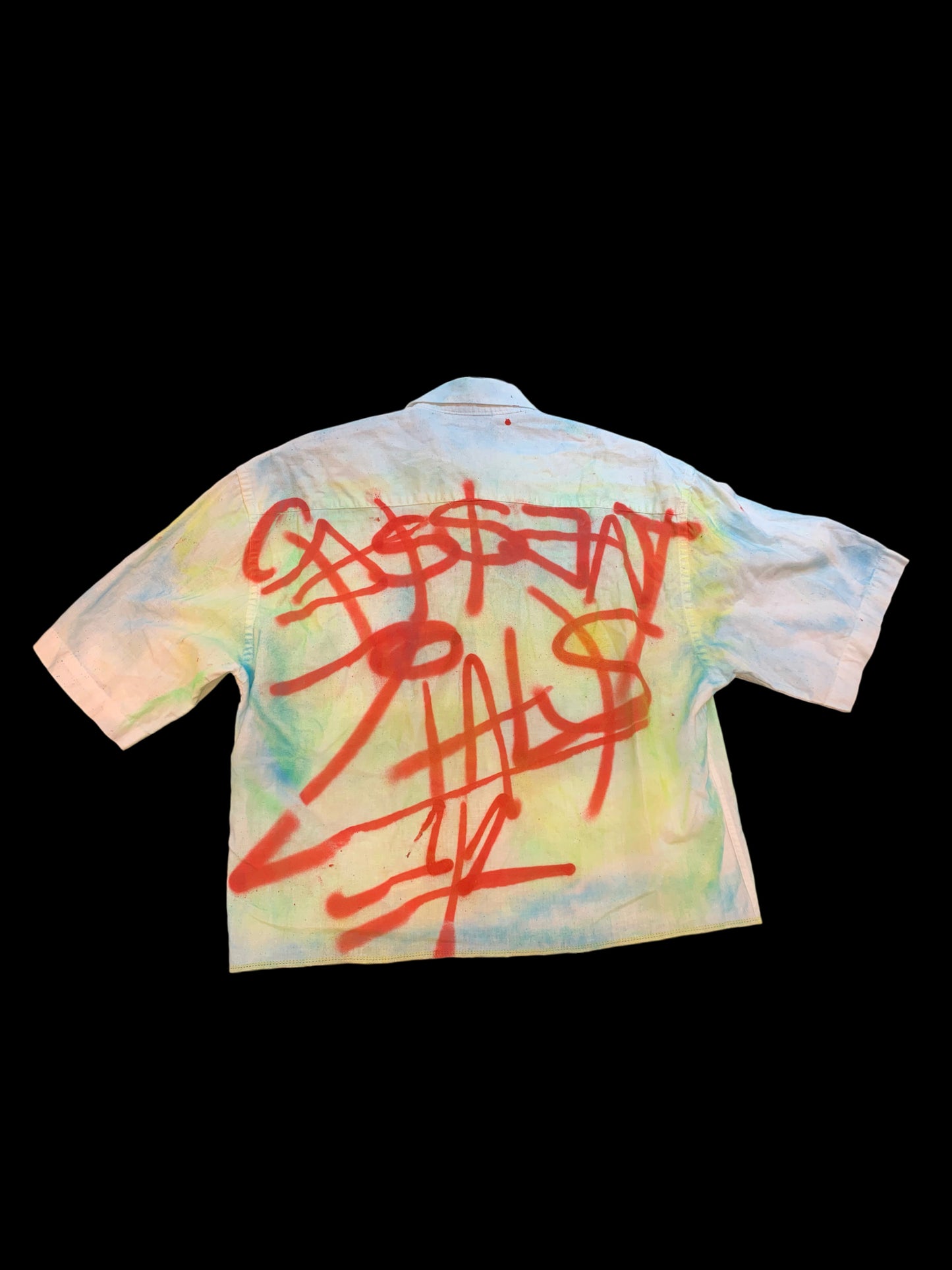 NEON GRAFFITI/CAMO CROP TOP