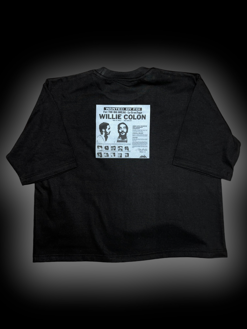 WILLIE COLON HUSTLERS BOXY CROP TEE