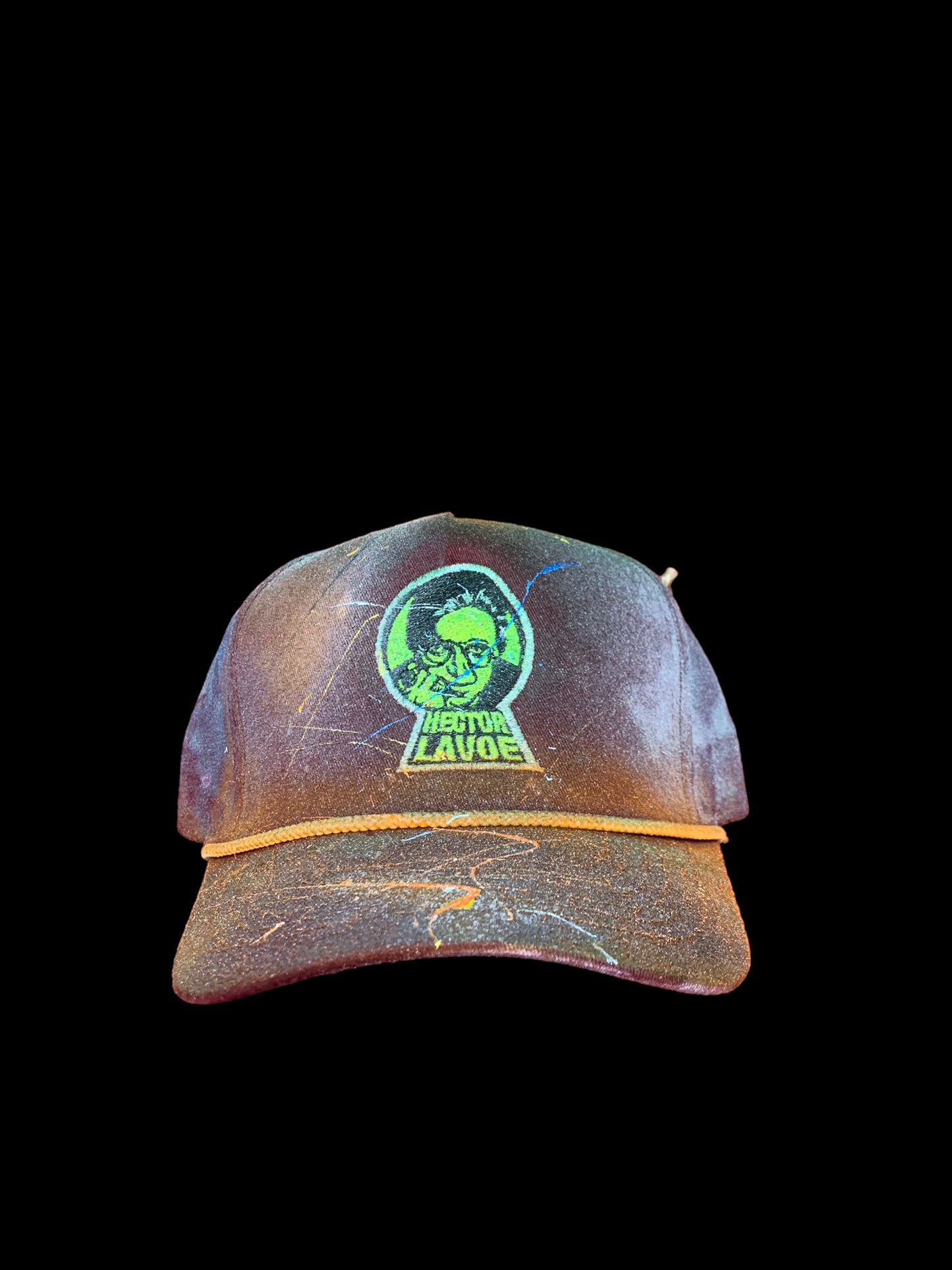 HECTOR LAVOE CUSTOM ORANGE HAT