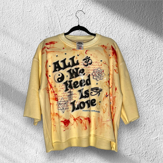 ESSENTZIALS — “ALL WE NEED IS LOVE” LUXURY SPIRIT TEE