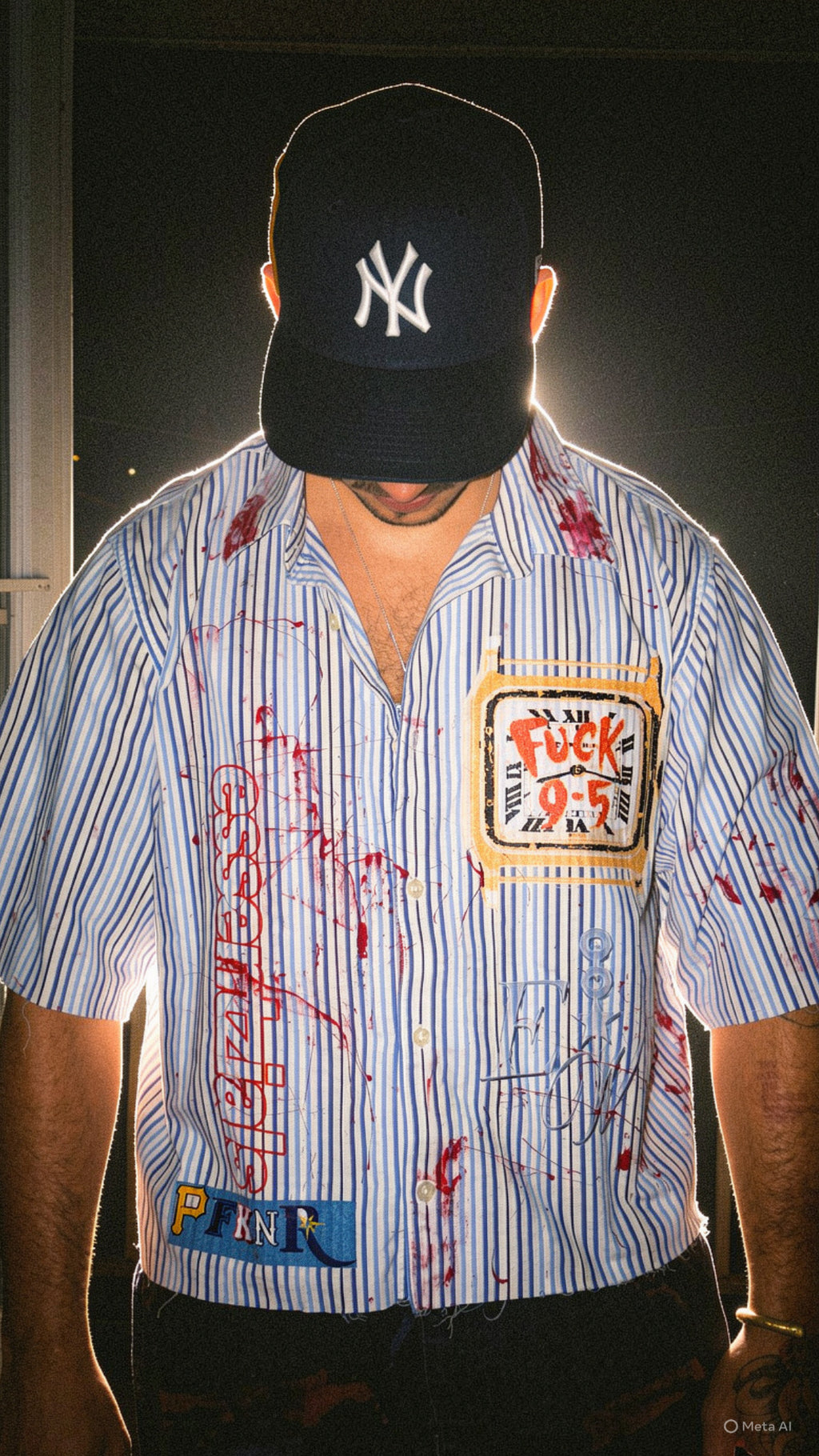 FXCK 9-5 / NACI PA BRILLAR BUTTON UP