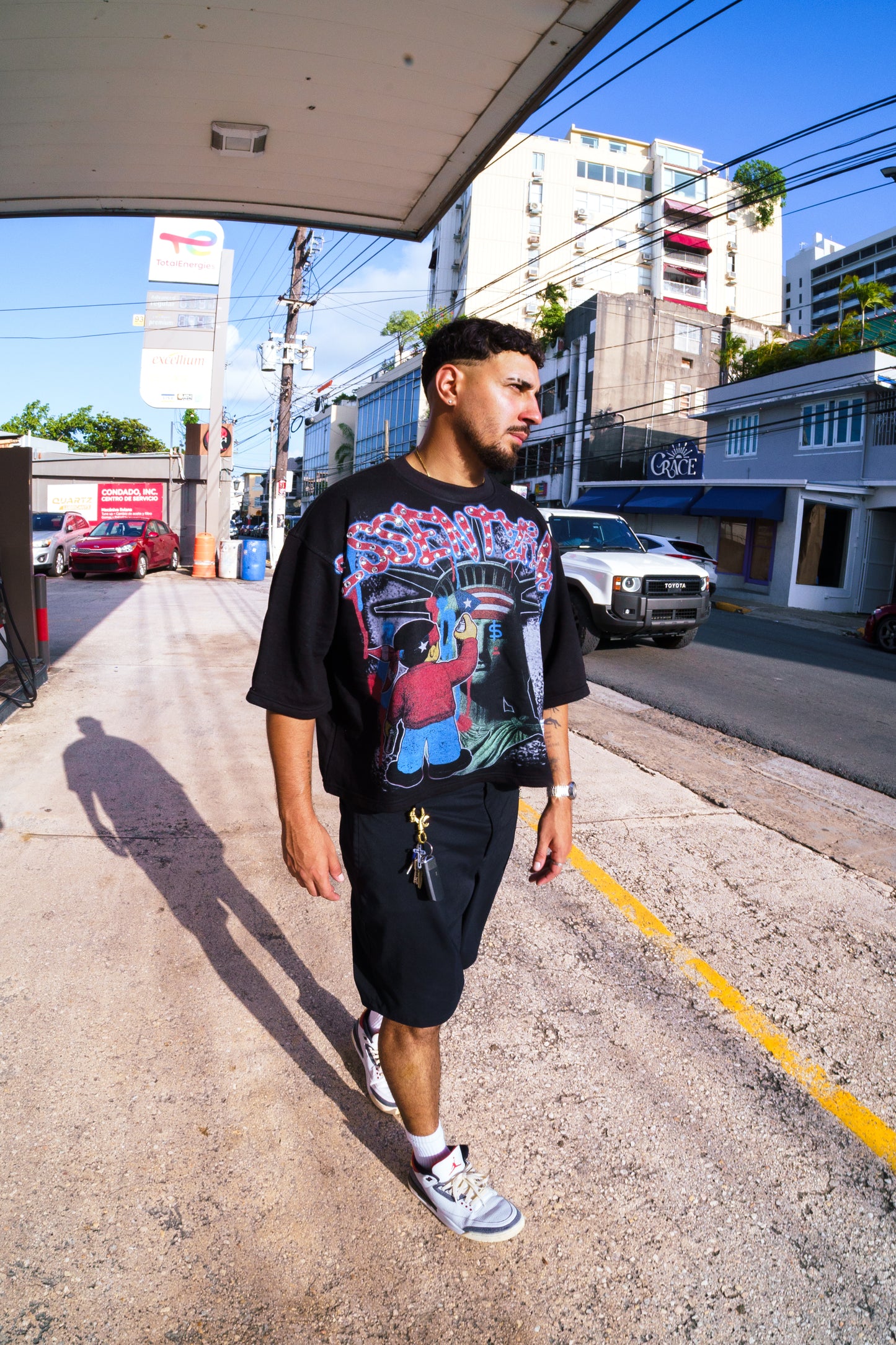 ACHO PR ES OTRA COSA RHINESTONE TEE