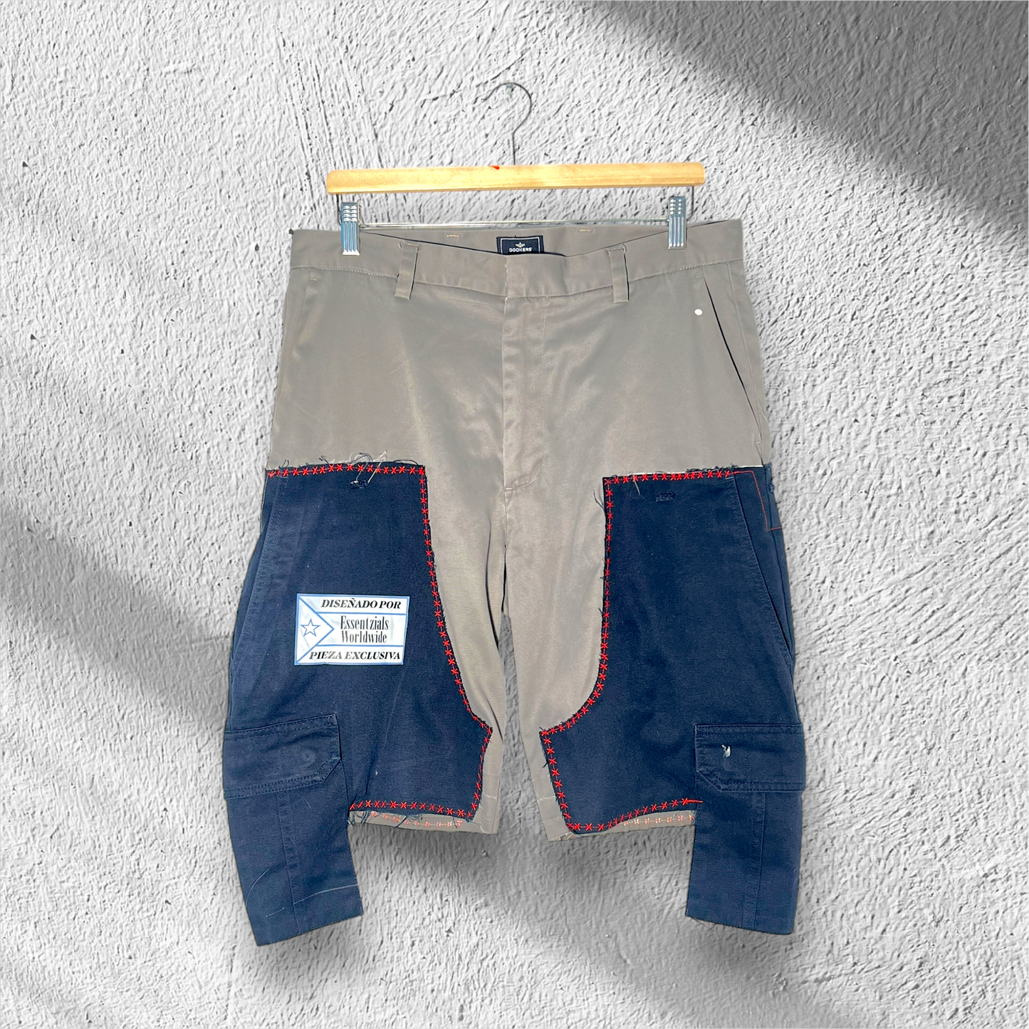 ESSENTZIALS PATCHED CARGO HYBRID PANTS – ONE OF ONE