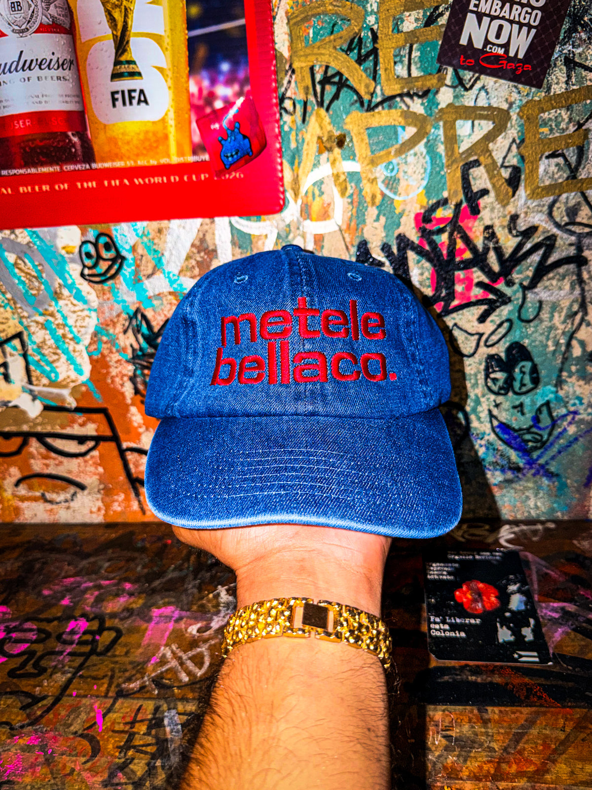 METELE BELLACO DENIM DAD HAT