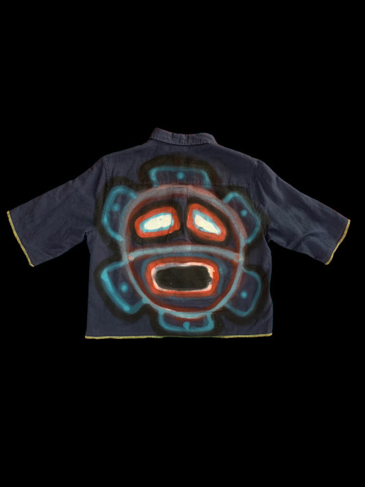 TAINO SUN GRAFFITI CROP TOP