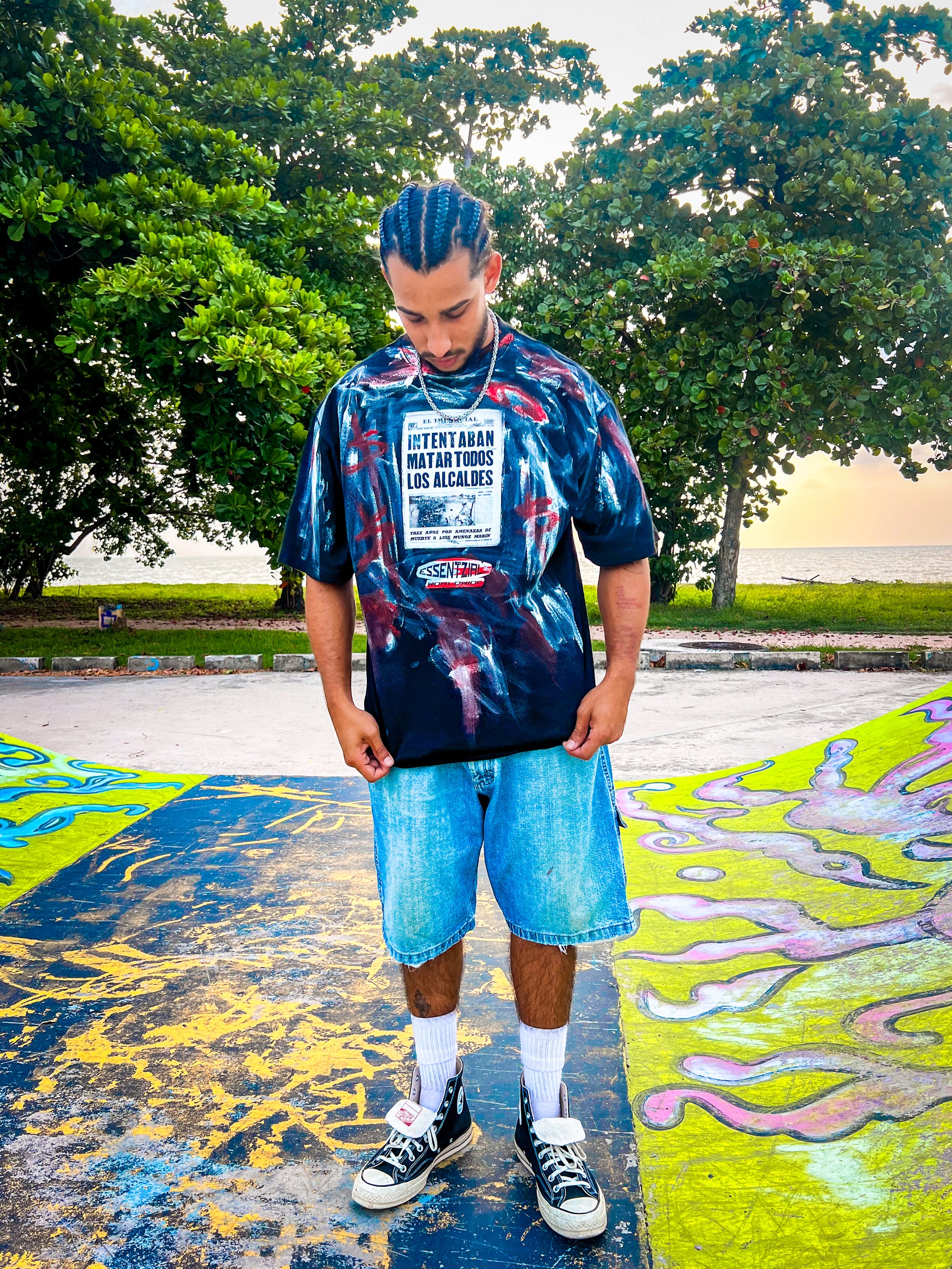 LOS ALCALDES SPLATTER TEE