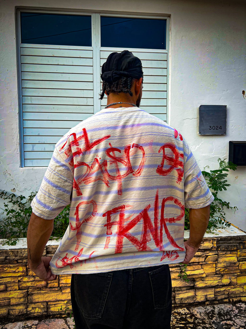EL PESO DE P FKN R STRIPE TEE