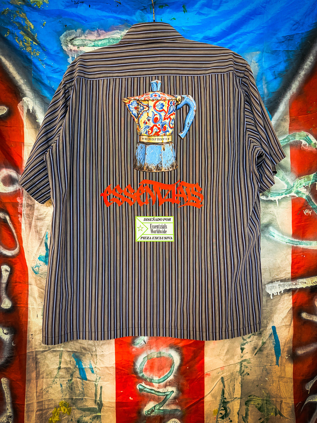 LOS CAFETEROS DE P FKN R BUTTON UP