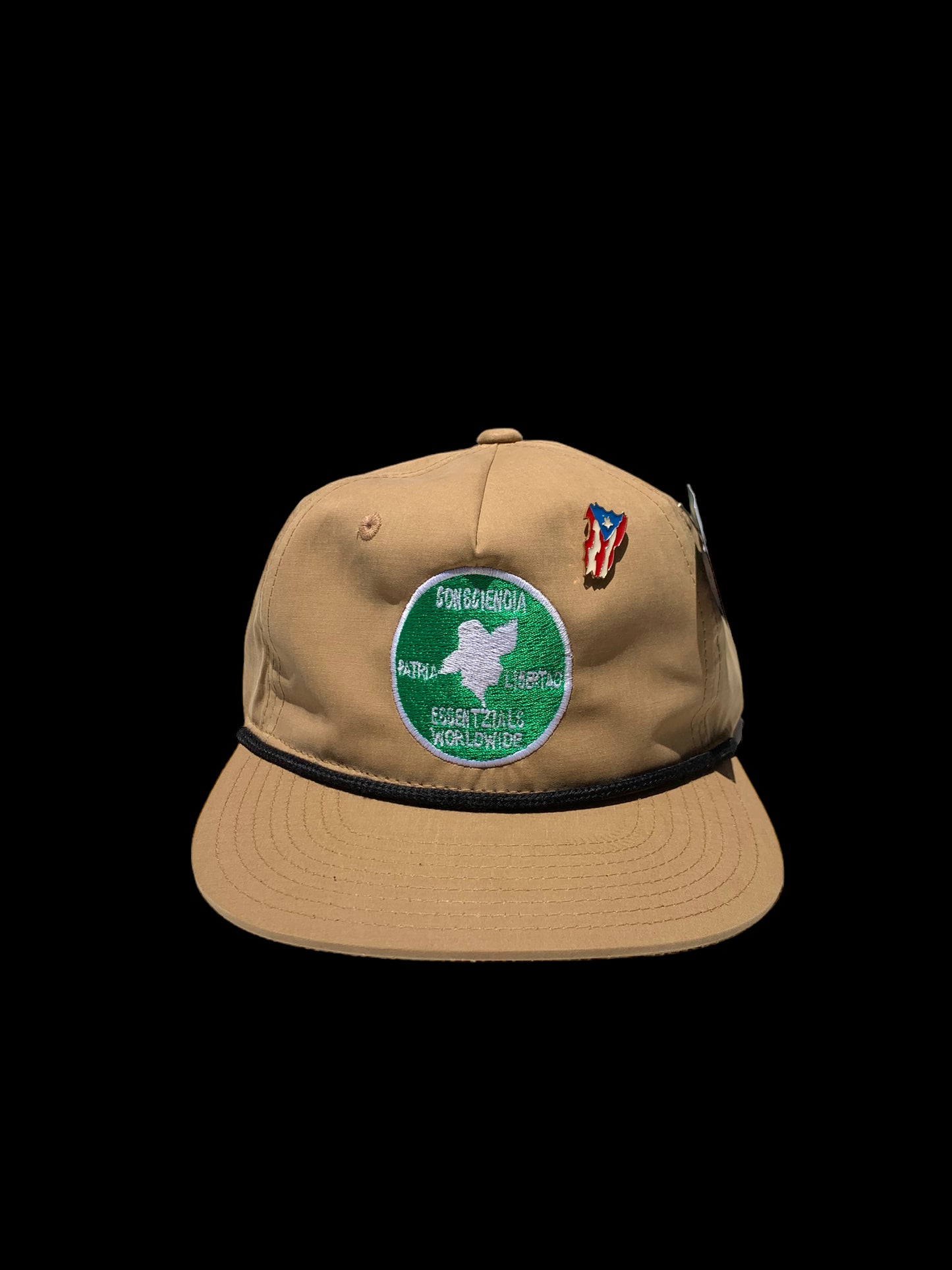 ESSENTZIALS POLITICAL PARTY TAN SNAPBACK