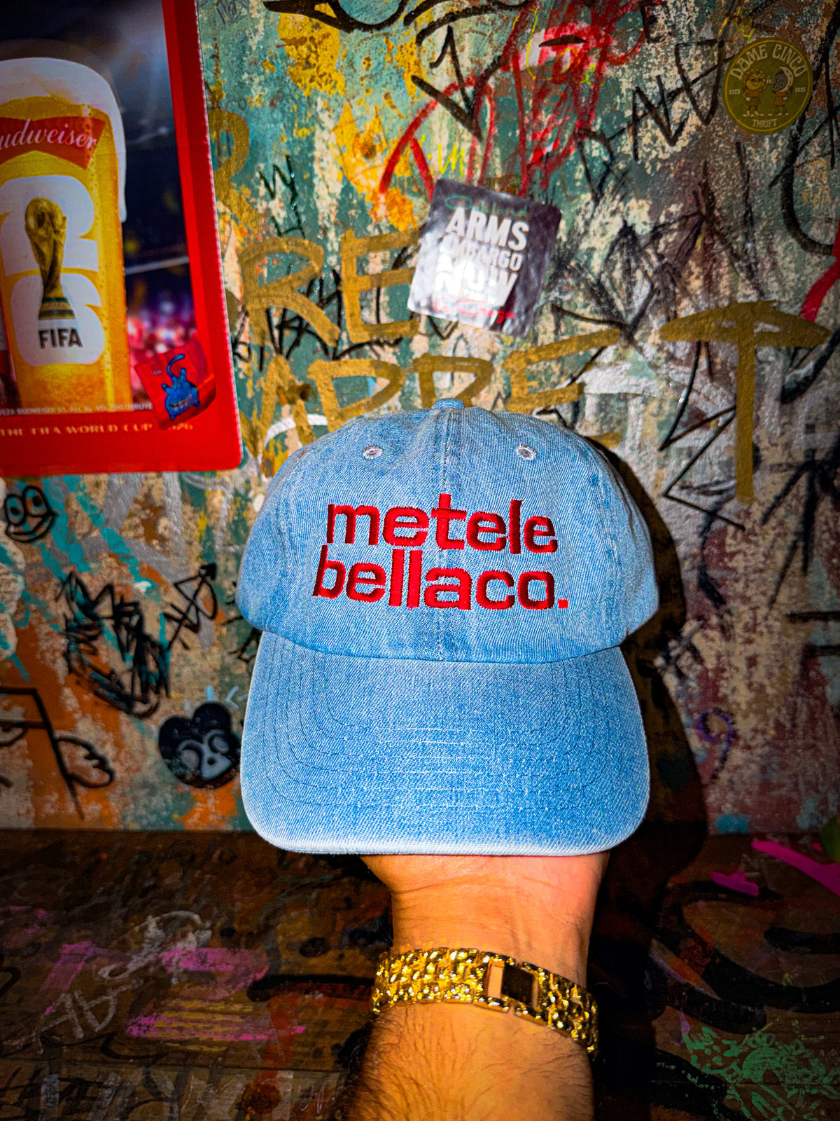 METELE BELLACO DENIM DAD HAT