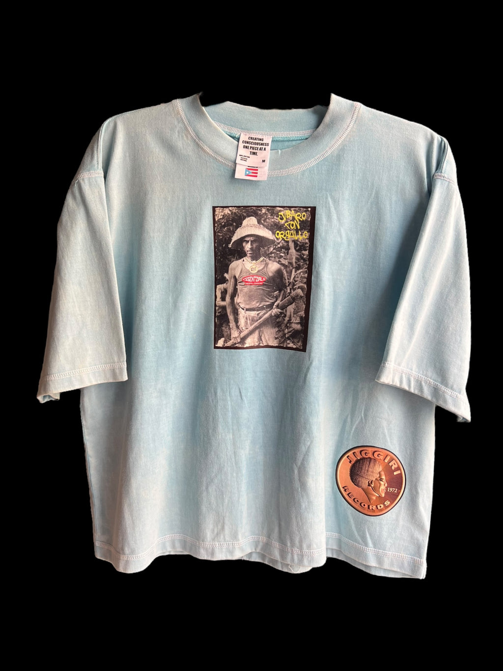 ESSENTZIALS SPLATTER PR GUAYAVERA CROP