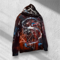 ESSENTZIALS x STÜSSY — “MIDNIGHT RIOT” HAND-PAINTED HOODIE
