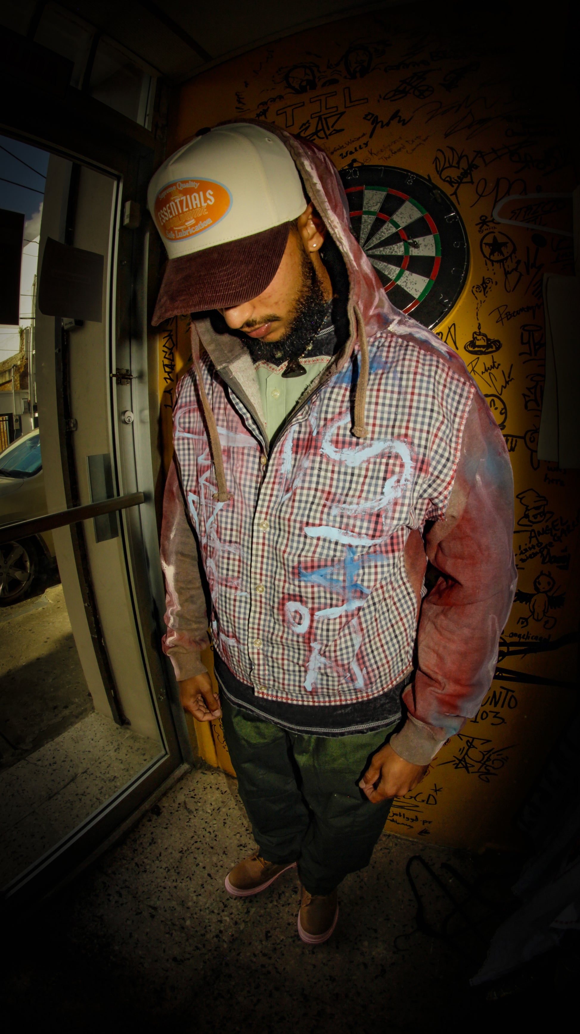 ESSENTZIALS HYBRID BUTTON JACKET