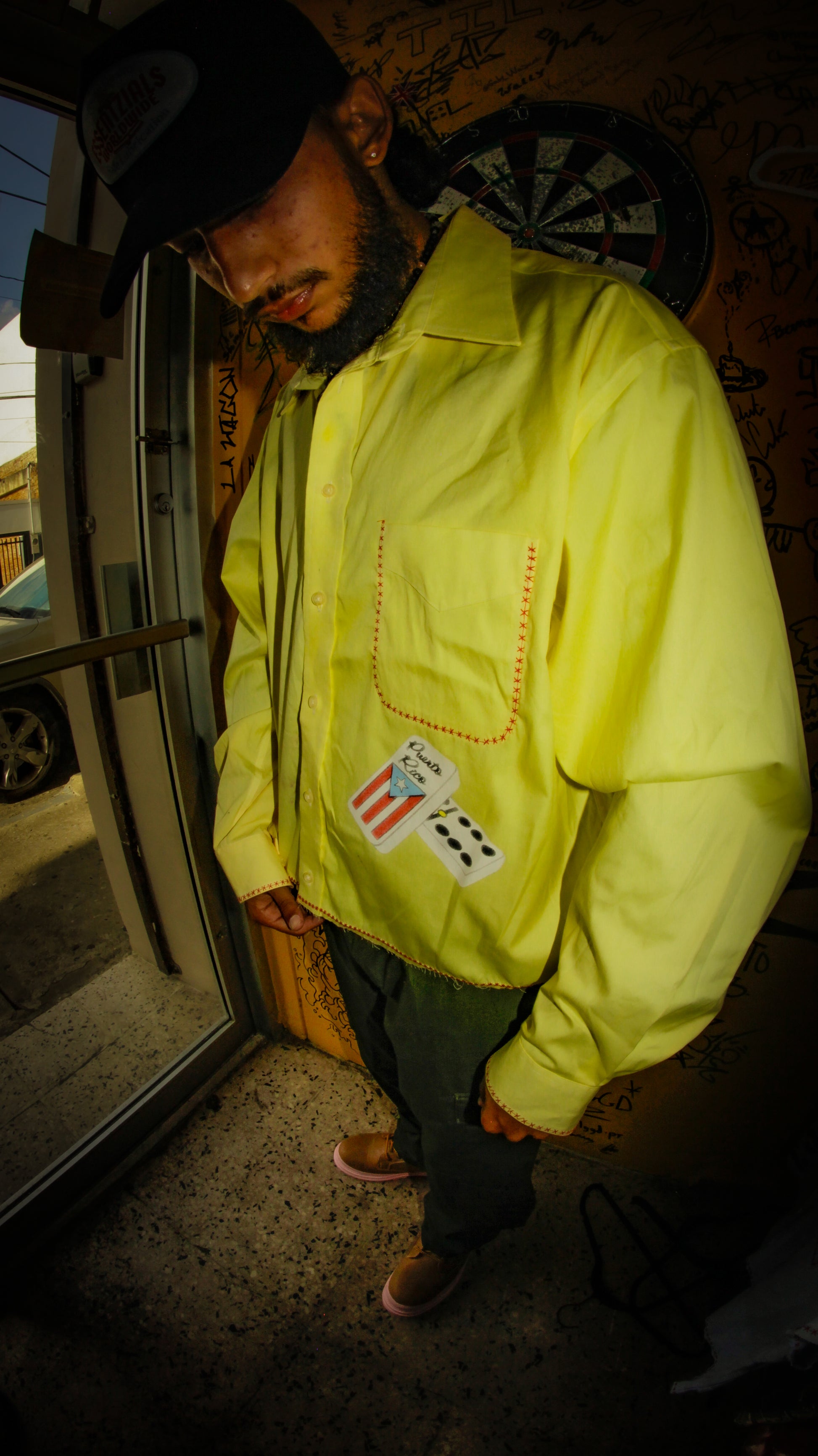 ESSENTZIALS VEJIGANTE DRESSING BUTTON SHIRT