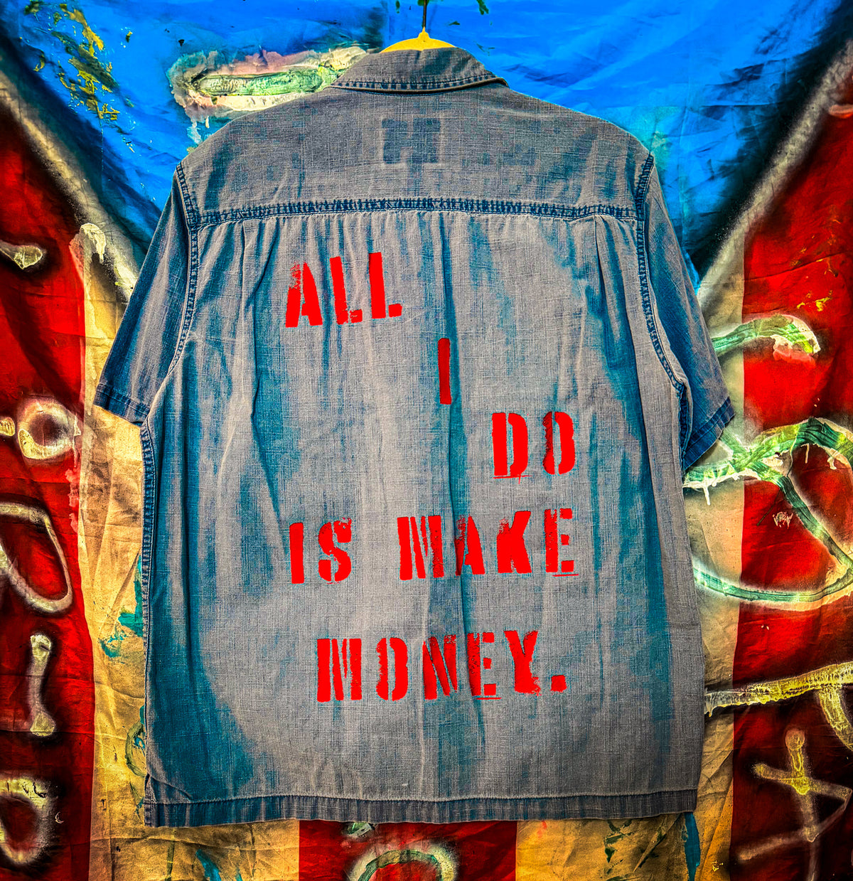 ALL I DO IS MAKE MONEY BUTTON UP