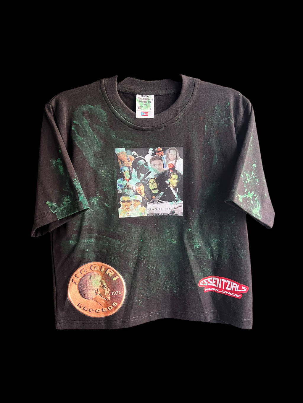 ESSENTZIALS SPLATTER PR GUAYAVERA CROP