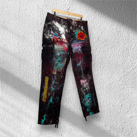 ESSENTZIALS — “FLOR DE FUEGO CARGO PANTS”