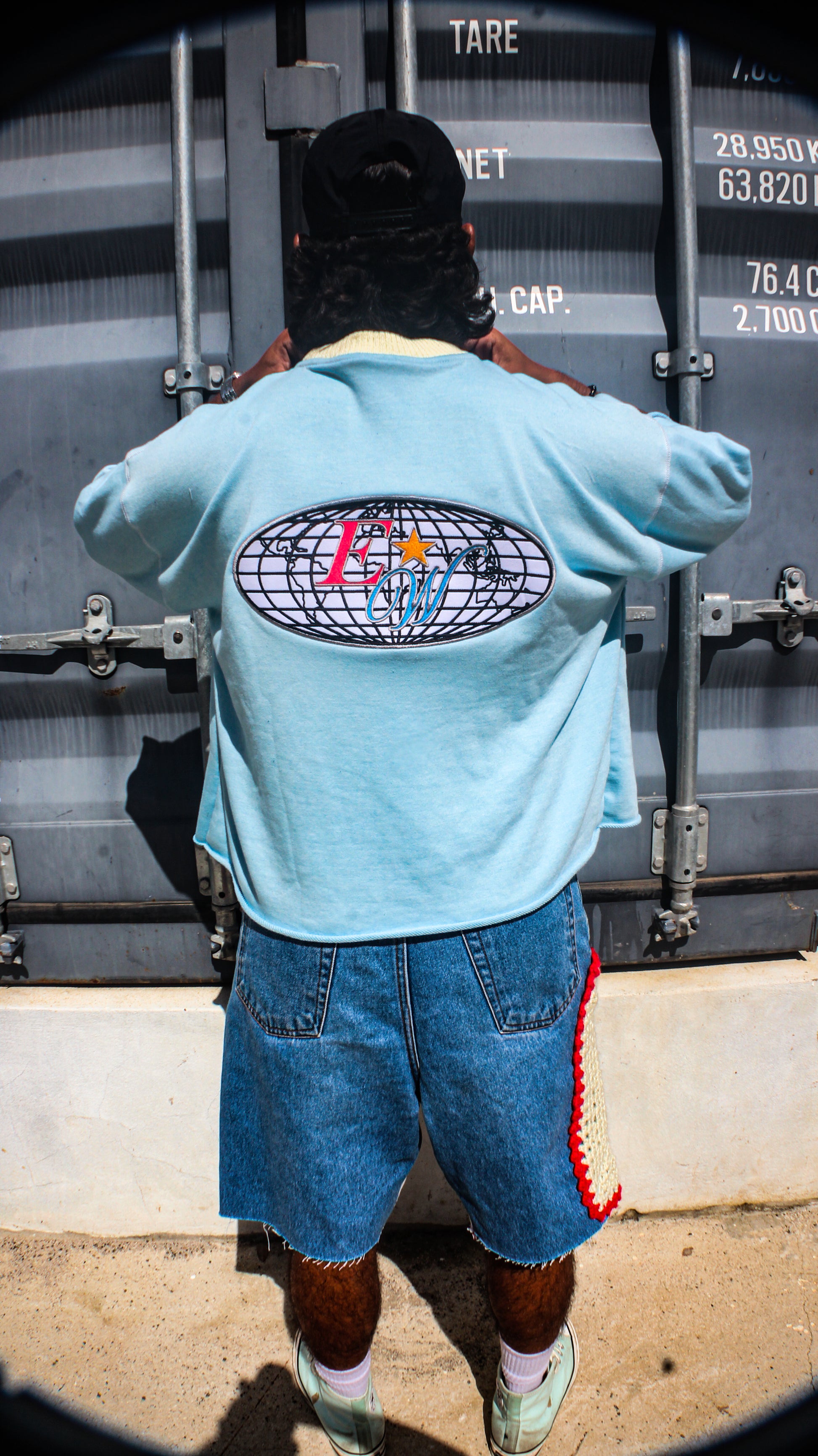 ESSENTZIALS BABY BLUE LUXURY CROP TOP