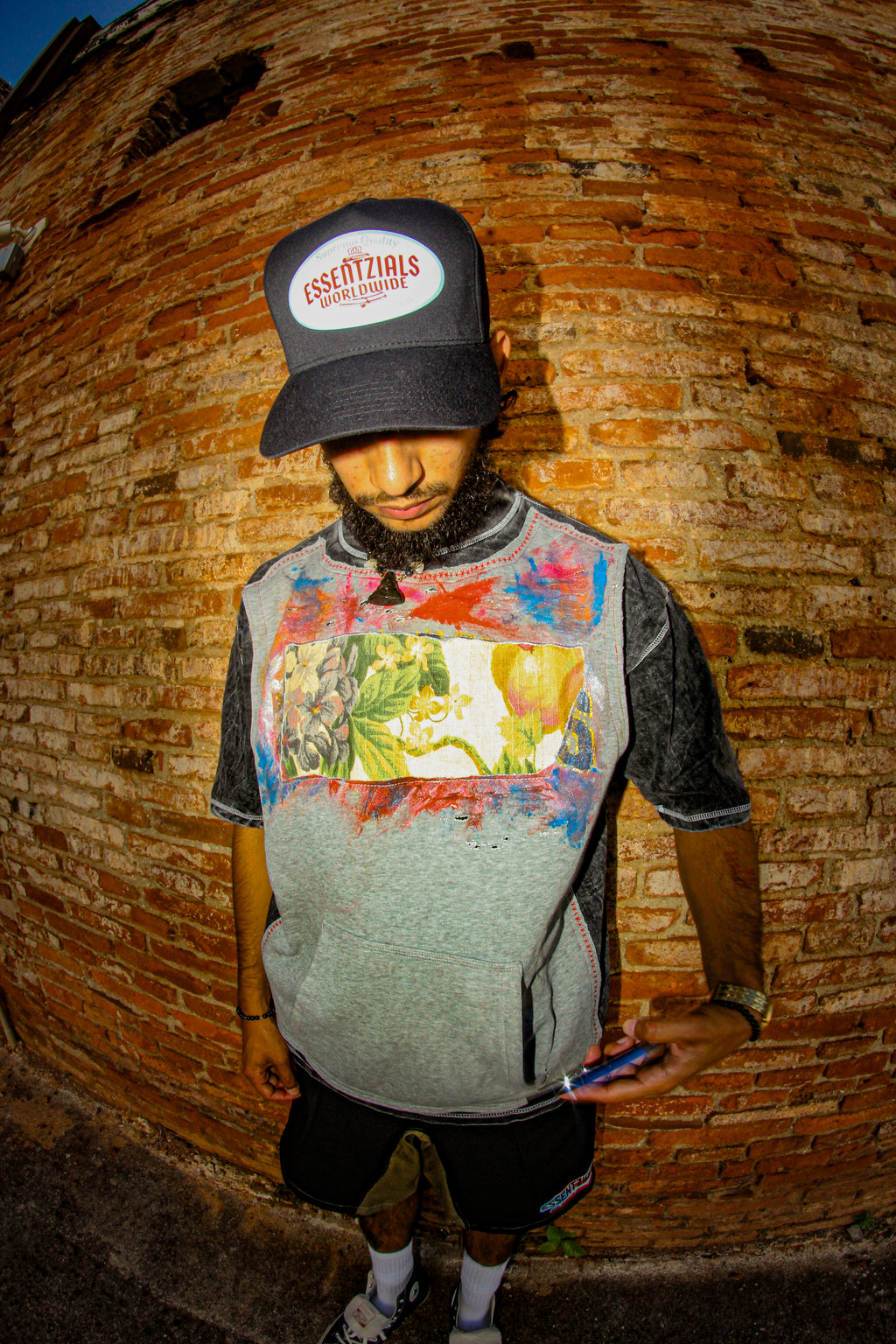 ACHO PR DOUBLE LAYER HOODIE TEE
