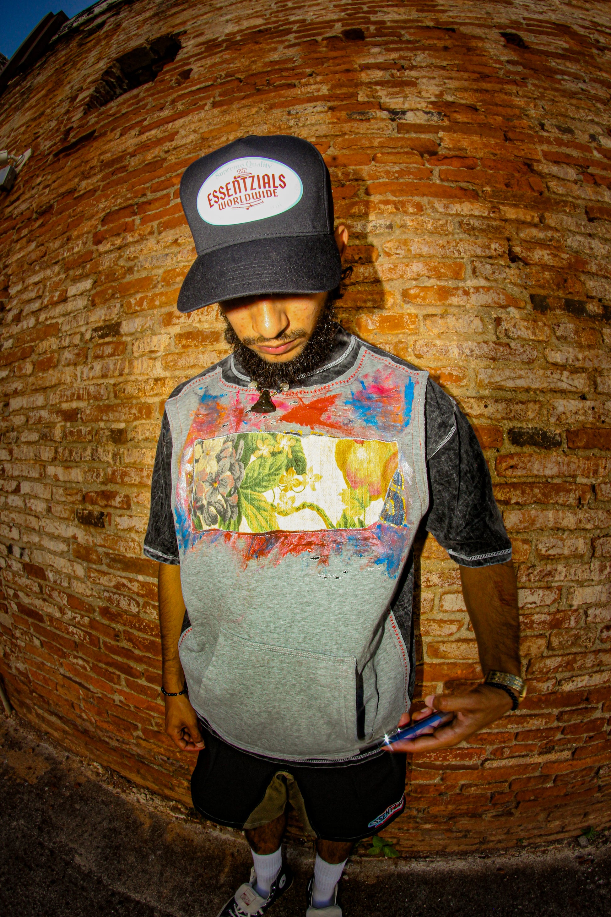 ACHO PR DOUBLE LAYER HOODIE TEE