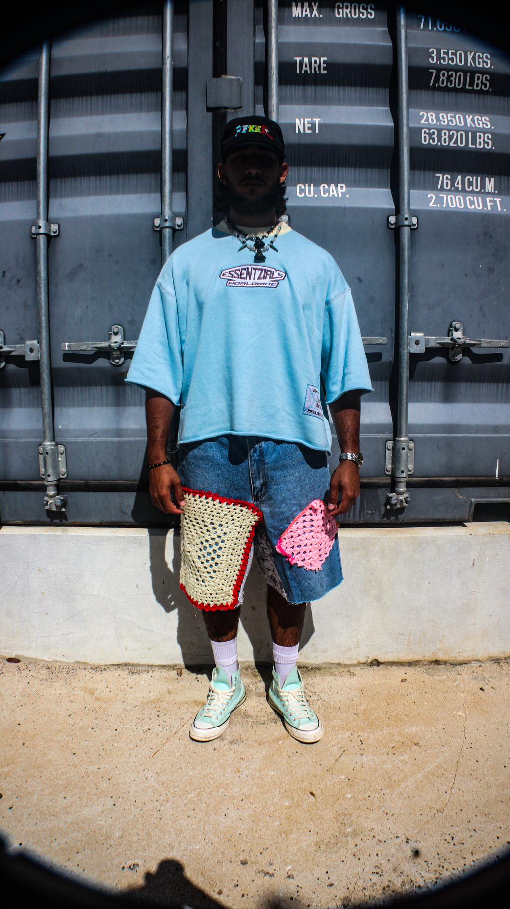 ESSENTZIALS BABY BLUE LUXURY CROP TOP