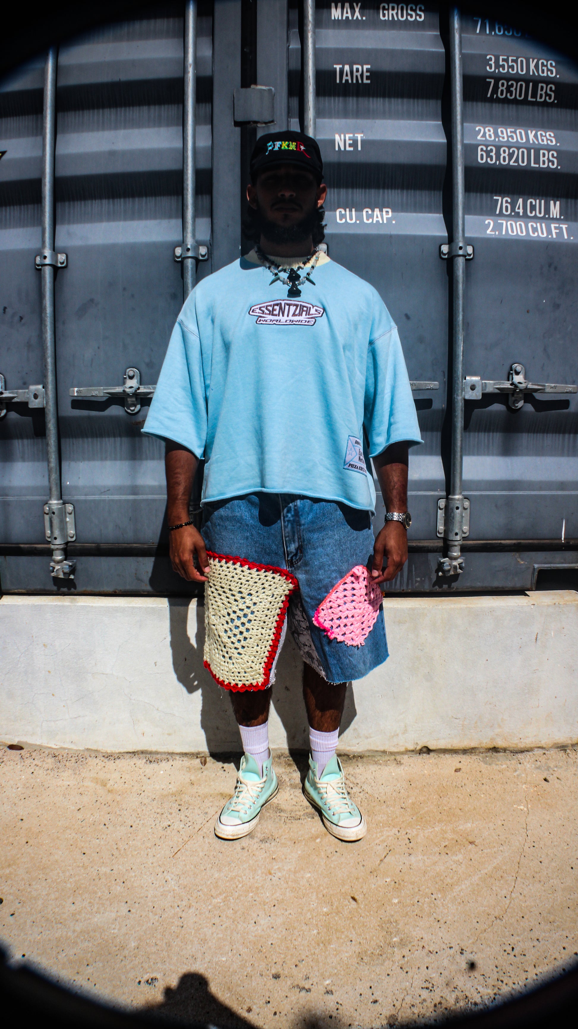 ESSENTZIALS BABY BLUE LUXURY CROP TOP