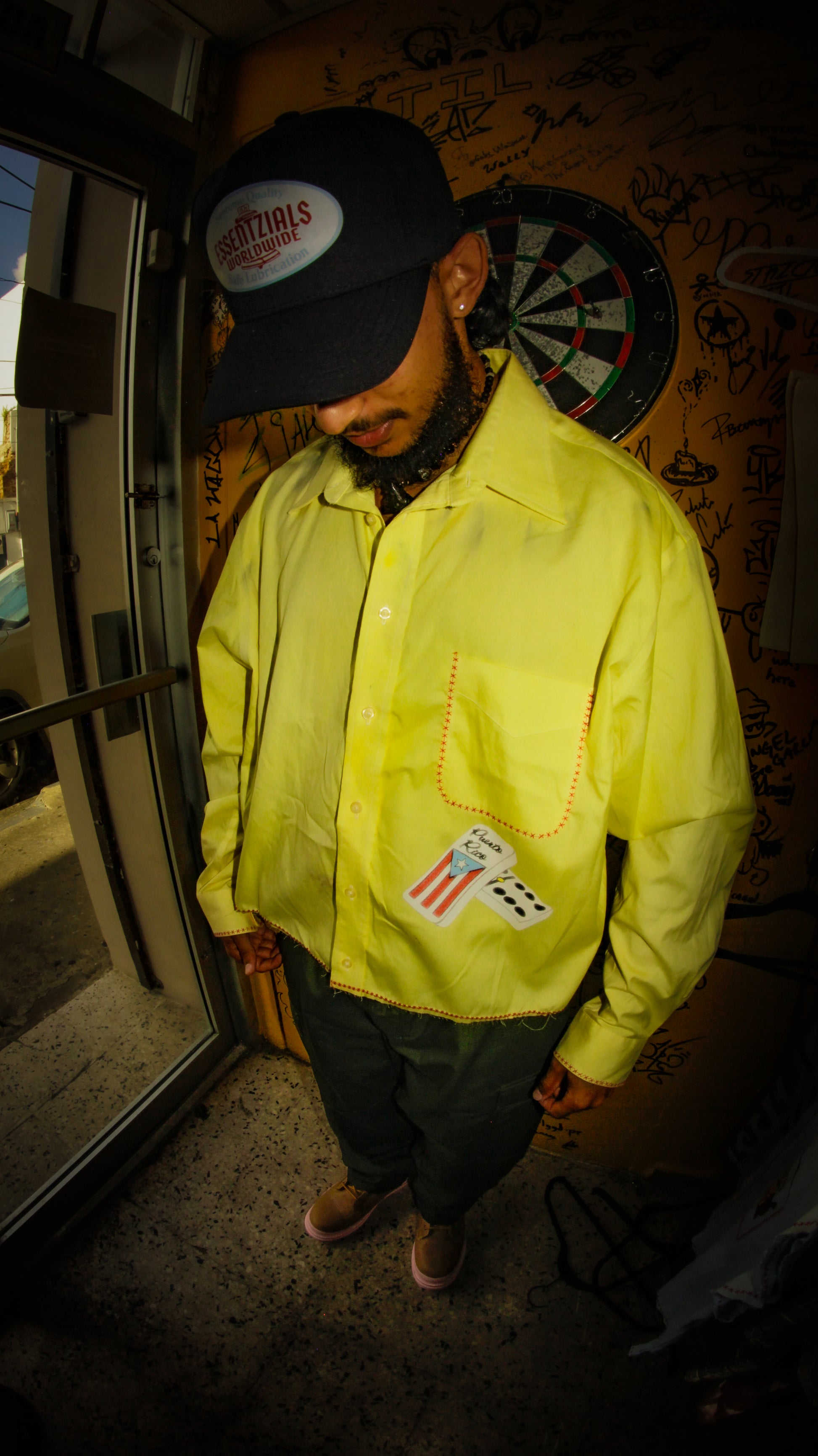 ESSENTZIALS VEJIGANTE DRESSING BUTTON SHIRT