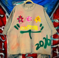 FLORAL GRAFFITI OVERSIZE TEE