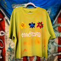 FLORAL CHAKRA BOXY CROP TEE
