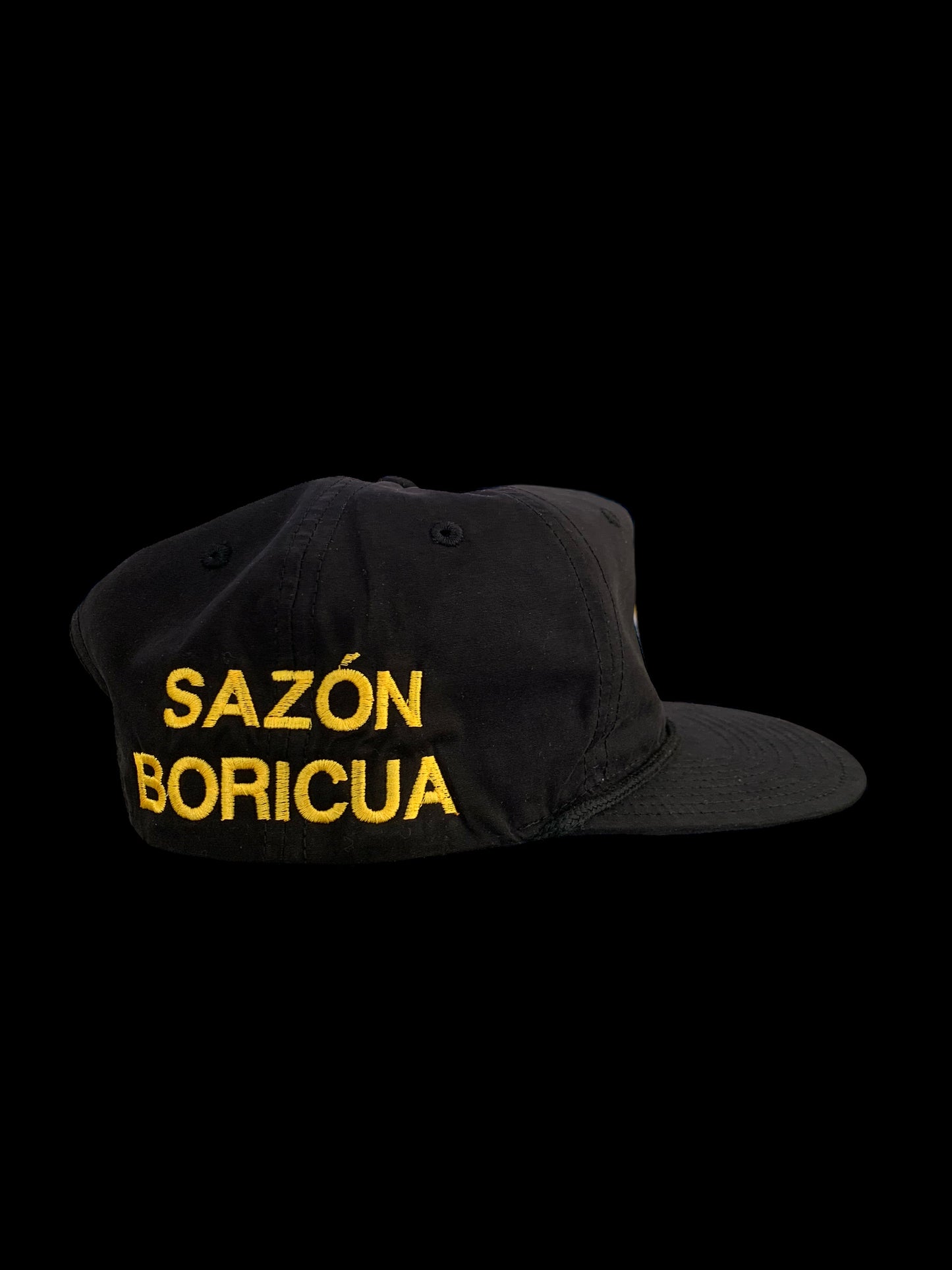 SAZON BORICUA BLACK SNAPBACK HAT