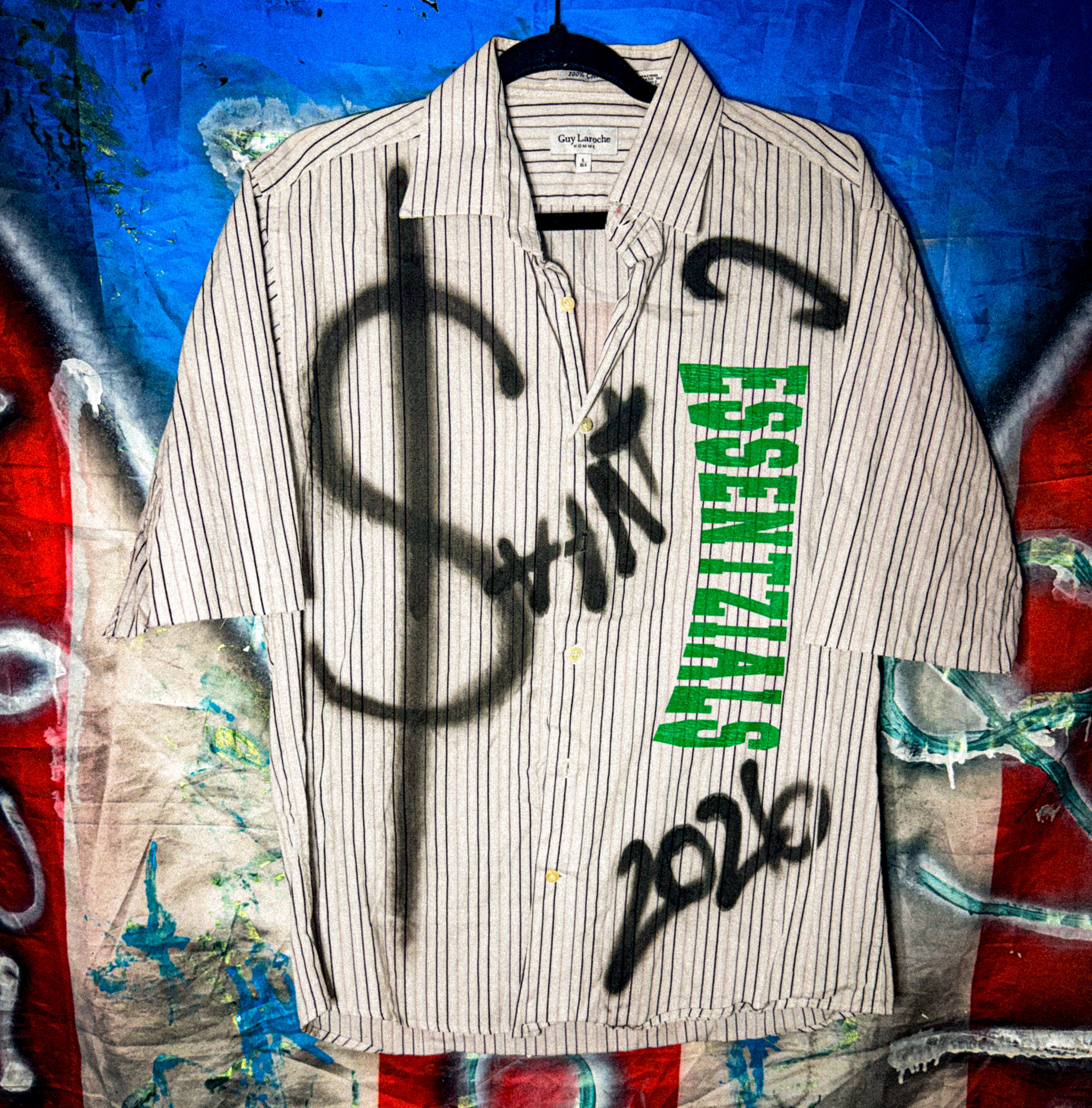 ROBERTO ROENA GRAFFITI BUTTON UP