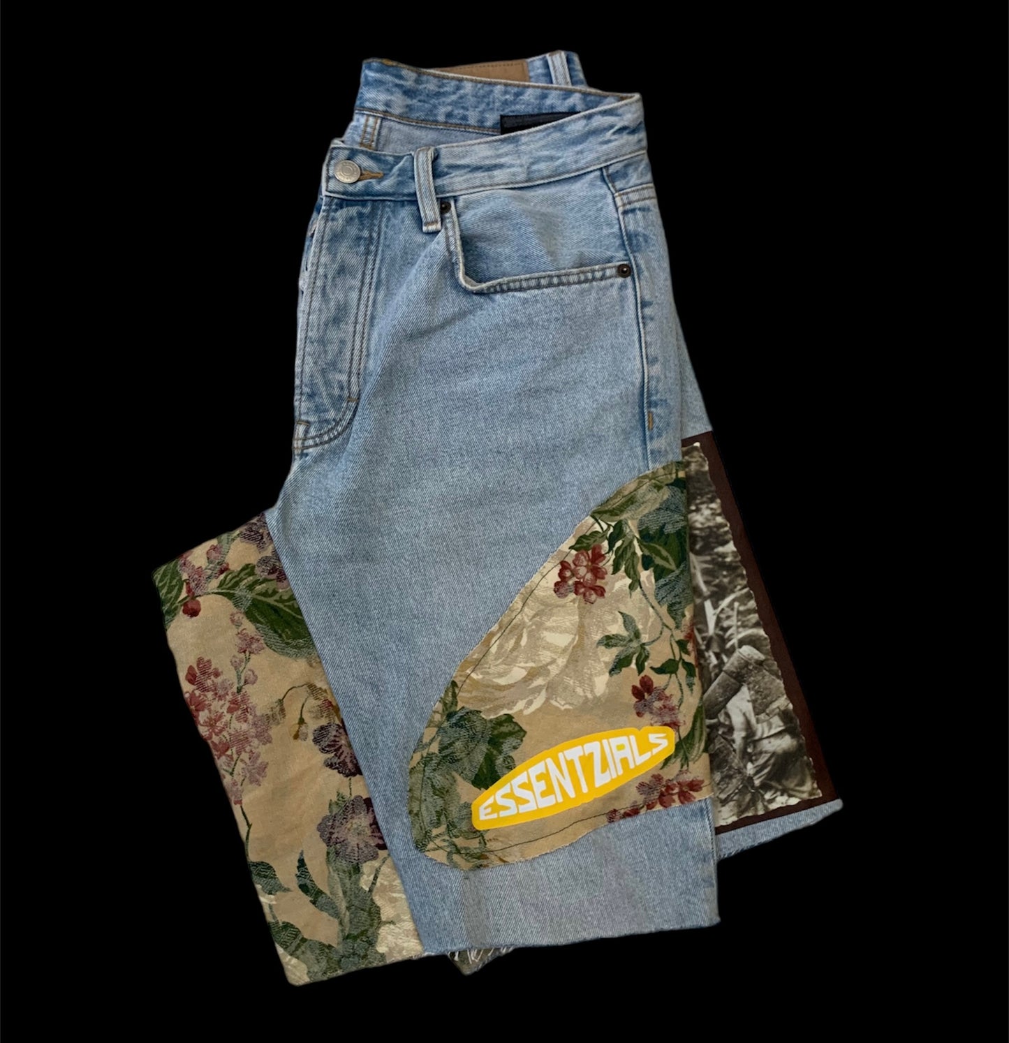 1/1 ESSENTZIALS FLORAL JORTS