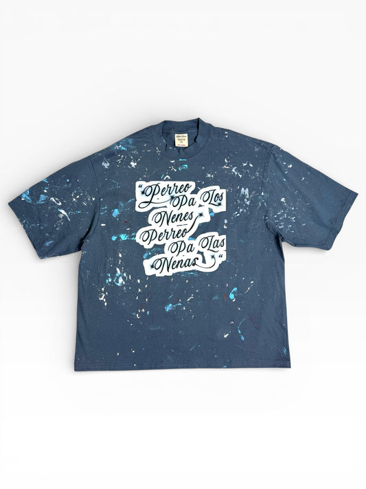 PERREO PA LOS NENES / PERREO PA LAS NENAS — 1/1 PAINTED TEE